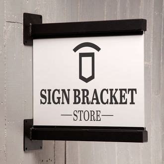 metal sign arm with bracket|building mounted signage bracket.